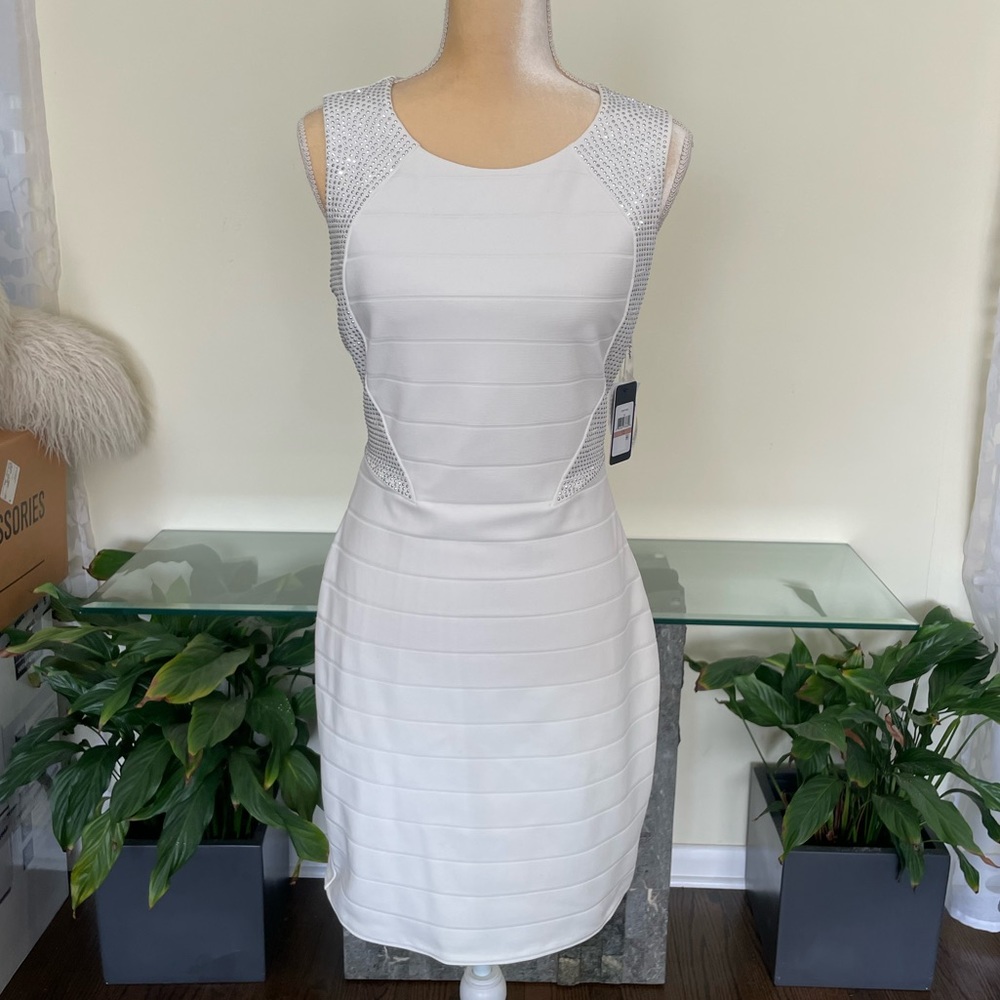 NWT Guess Los Angeles White Dress 12